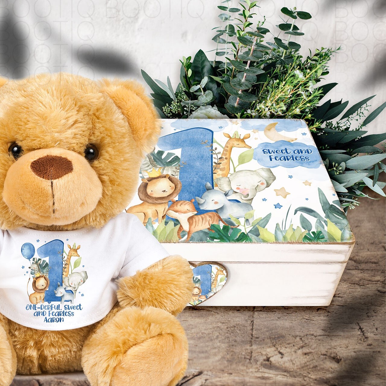 Safari Baby - Set Tricouri Personalizate Aniversare, Botez, Turta ...